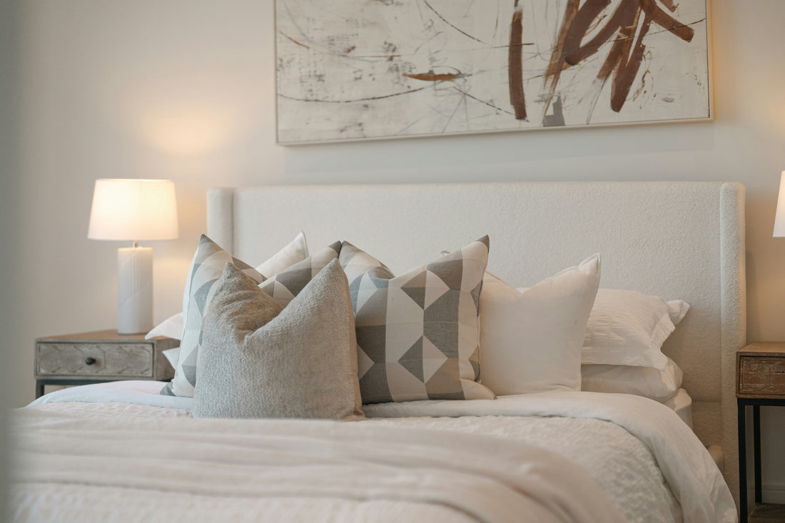 How to Style a Neutral Quilt Set in a Modern Bedroom