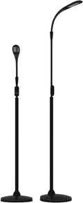 Stella Sky Two Premium 10W LED Task Light Floor Lamp - Black - Adjustable Dimmable Low Vision Natural Sunlight - Bright Macular Degeneration Lighting - Hobby, Crafting, Sewing, Artist, Reading, Office