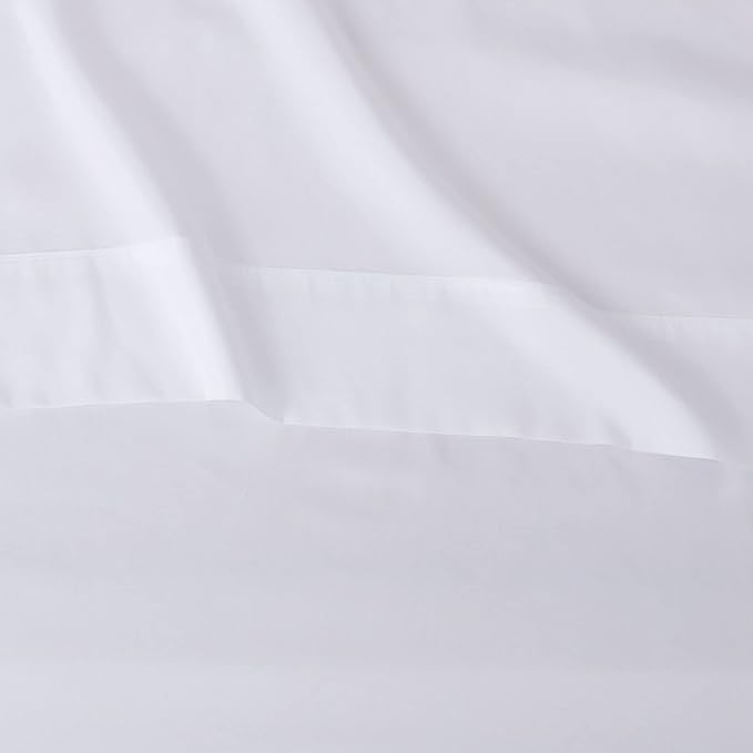 Amazon Basics Lightweight Super Soft Easy Care Dorm-Friendly, Microfiber 3 Piece Bed Sheet Set with 14-Inch Deep Pockets, Twin XL, Bright White, Solid (Pack of 4)