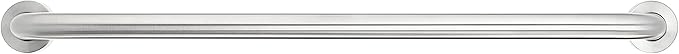 Amazon Basics Bathroom Handicap Safety Grab Bar, 36 Inch Length, 1.5 Inch Diameter, Holds up to 500LBs, ADA Compliant, Stainless Steel