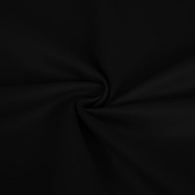 Curtains 84 Inch Length 2 Panels Set, Blackout Curtains for Bedroom Living Room, Thermal Insulated Grommet Room Darkening Drapes for Privacy Home Decor Windows(W52 x L84, Black)