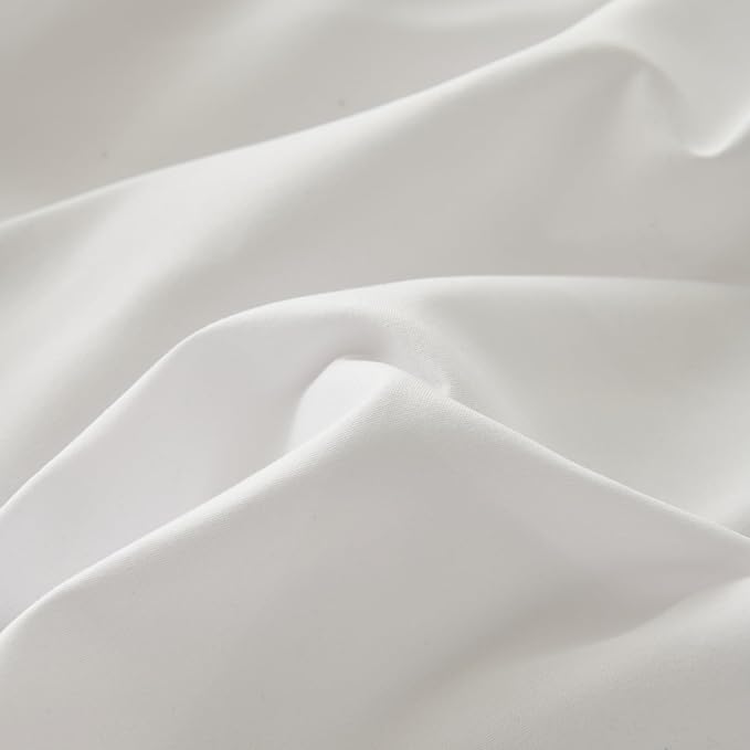 Bed Skirt Queen Size Ruffled Bed Skirt with Split Corners, Queen Bed Skirts 22 Inch Drop with Platform, White, 22'' Queen