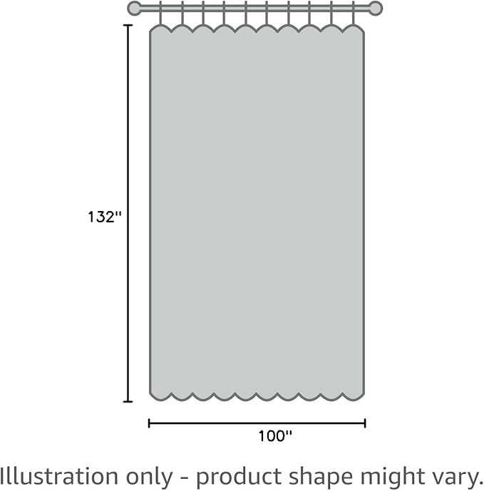 NICETOWN Sliding Glass Door Curtain Extra Long 132 inches Long, Grommet Thermal Insulated Blackout Patio Door Curtain Room Divider for Bedroom/Pergola, Gray, W100 x L132, 1 Panel