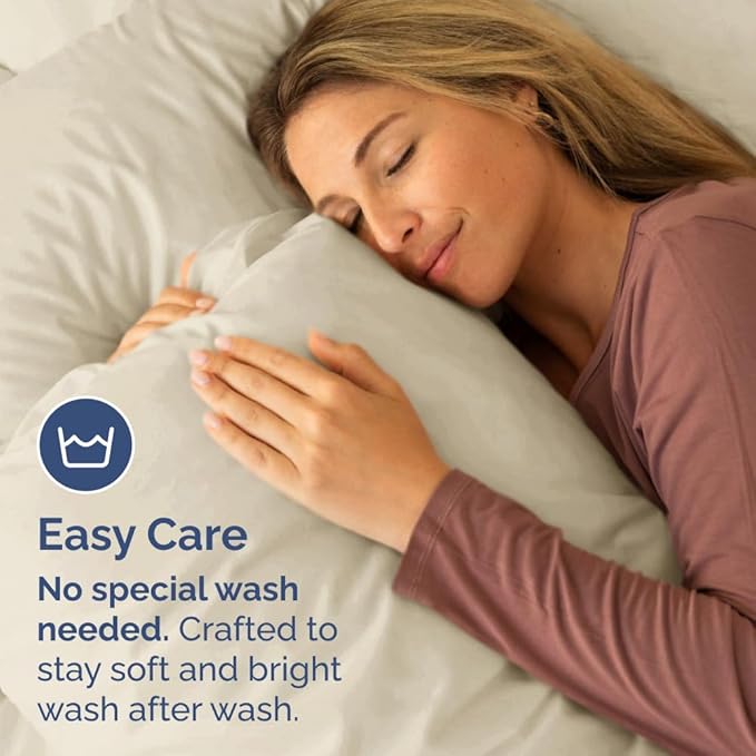 King Pillow Cases Set of 2 - Ultra Soft Hotel Quality Pillowcase Covers - Comfy, Cozy & Wrinkle Free - Shrinkage, Stain and Fade Resistant - Machine Washable Pillow Protectors - 2 Piece Set - Wheat