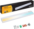 Ansen Hardwired Under Cabinet Lighting, 18inch 15W LED Light for Kitchen/Closet, 998.4lm, CRI>92, R9>90, Dimmable, 3 Color Temperature, 3000K/4000K/5000K(Warm White, Cool White, Daylight)