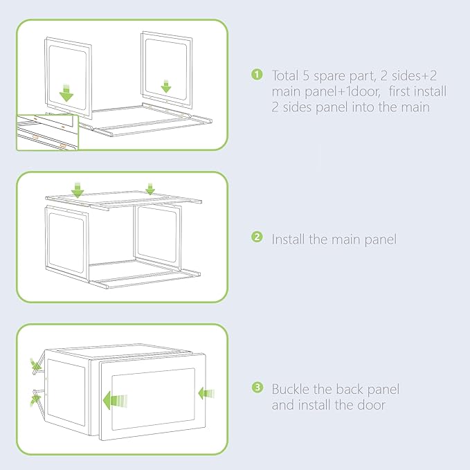XL Shoe Storage Box,8 Pack Drop Side Shoe Boxes Clear Plastic Stackable,Sneaker Display Case with Magnetic Door Fit up to US 13（13.4”x 10.6”x 8.3”(8 Pack Clear)