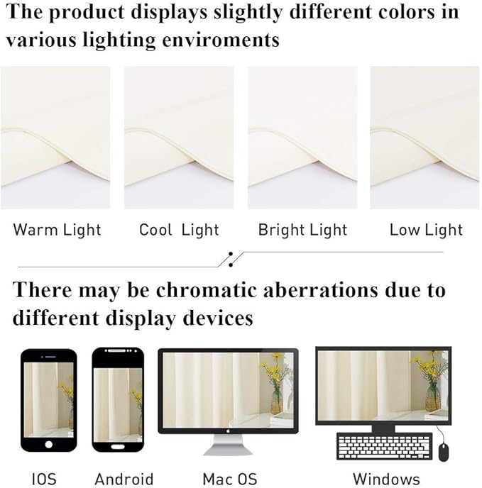 StangH Ivory White Velvet Curtains for Sliding Door Luxury Room Darkening Thermal Curtains for Winter, Rod Pocket Drapes for Living Room/Bedroom Window Decor, W62 x L84, 2 Panels