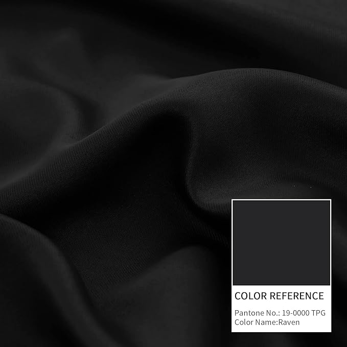 BGment Black Blackout Curtains for Bedroom - Black Out Curtains 63 Inch Long Thermal Insulated Grommet Total Room Darkening Window Drapes for Living Room, 2 Panels, 42 x 63 Inch