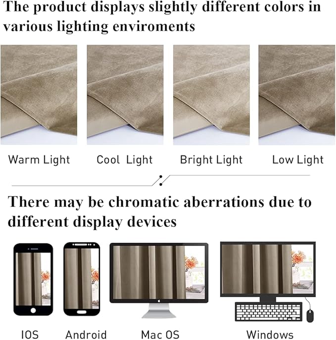 StangH Super Soft Velvet Curtains for Living Room Camel Beige 62 inches Width Room Darkening Noise Reducing Drapes for Kids Bedroom/Office/Winter Decor, W62 x L96, 2 Panels