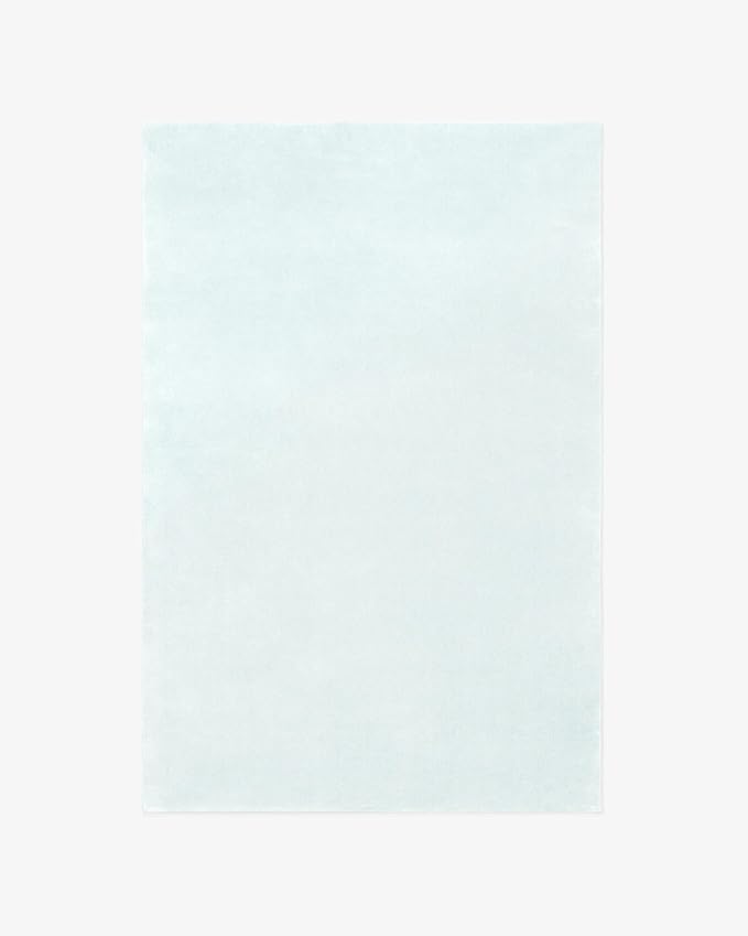 Hand-Tufted Wool Rectangle Area Rug – Soft Premium Wool Carpet for Living Room, Bedroom & Home Décor – 4X6 ft| Powder Blue – Durable, Non-Slip Backing, Handcrafted Rug