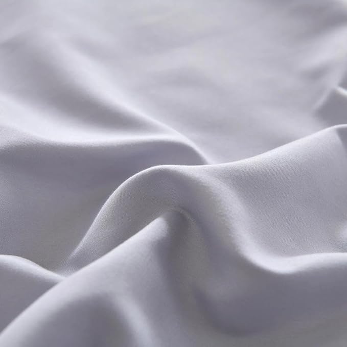 Bed Skirt Full Size Ruffled Bed Skirt with Split Corners, Full Bed Skirts 12 Inch Drop with Platform, 12'' Full, Silver Gray