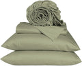 URBANHUT 800 Thread Count 100% Cotton Queen Size Sheets, Luxury 4 Piece Queen Bedsheets, Hotel Sheets Sateen Finish - Better Than Egyptian, 16" Elasticized Deep Pocket - Sage