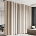 Room Divider Blackout Curtain Track Curtains Wall Dividers Panels Screen for Living Rooms Bedroom Office Privacy Partition Separation, W180 × L84 Inch,1 Panel, Beige