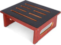 One Step Stool for Adults Seniors with Non-Slip Rubber Step Surface, 6.9" Heavy Duty Wood Stepping Stool with 450 LB Capacity Bed Steps for High Beds, Bathroom, Bedroom, Kitchen & Kids Bedside Support