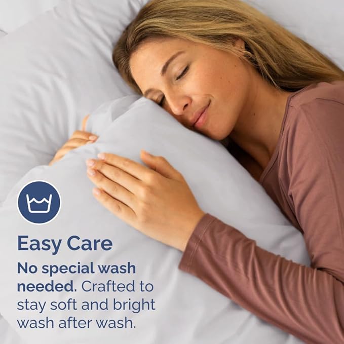 King Pillow Cases Set of 2 - Ultra Soft Hotel Quality Pillowcase Covers - Comfy, Cozy & Wrinkle Free - Shrink, Stain & Fade Resistant - Machine Washable Pillow Protectors - 2 Piece Set - French Grey