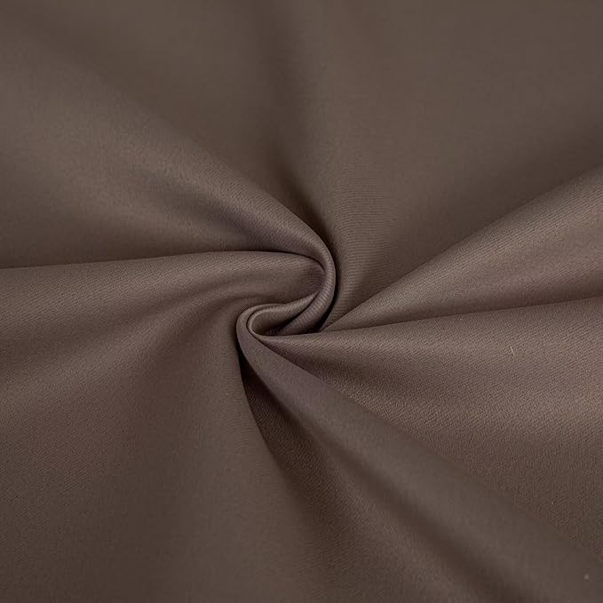 Blackout Curtains 108 Inch Length 2 Panels Set, Black Out Curtains for Bedroom 108 Inch Long, Rod Pocket Energy Saving Room Darkening Drapes for Living Room Window Khaki(W52 x L108)