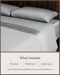 Cozy Earth Luxury Bed Sheet Set - 100% Viscose from Bamboo Fabric, Ultra-Soft & Breathable, Fits Regular & Deep Pocket Mattresses up to 20" - 4 Pieces Twin Sheet Set Gray