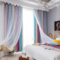 Star Curtains, Kids Curtains, Room Curtains for Bedroom, Living Room Curtains, Light Blocking Curtains, Nursery Curtains, Kawaii Curtains, Curtains 96 Inch Length 2 Panels, 52 X 96 Inches