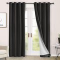 Macochico 100% Blackout Curtains Luxury Chenille Curtain for Living Room Thermal Blackout Drapes for Bedroom Hotel Banquet Classic Decor Charcoal Grey Drapery with Tieback 72" Wx96 L Grommet 1 Panel