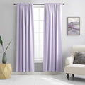 DONREN Lilac Room Darkening Curtain Panels 84" Long for Girls Room, Keep Warm Window Treatment Drapes for Doorway Entryway Patio (60" Width x 84 "Length,2 Panels)