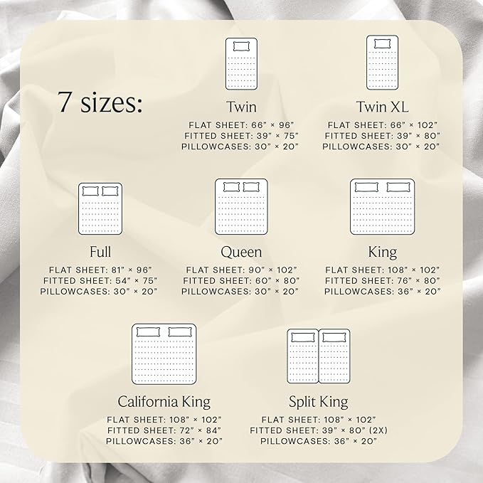 LuxClub 4 PC Extra Deep Pocket Full Sheet Set, Wrinkle Free Cooling Bed Sheets Hotel Bedding for Women, Men, Kids & Teens, Includes 1 Fitted Sheet, 1 Flat Sheet and 2 Pillowcases- Light Grey