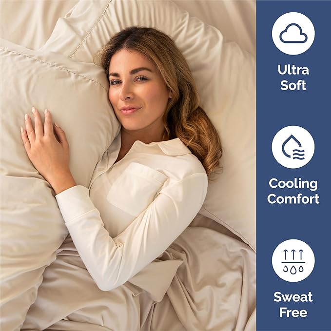 Twin 4 Piece Sheet Set - Cooling, Comfy & Breathable - Hotel Luxury Bedding, Includes Fitted Sheet for Women, Men, Kids and Teens - 1 Flat, 1 Fitted Sheet, 2 Pillowcases with Deep Pockets - Wheat