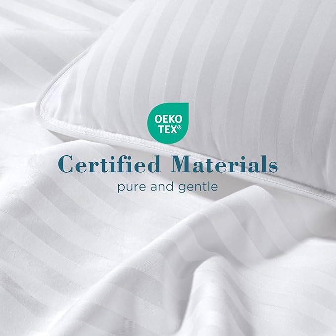 viewstar Bed Pillows Queen Size Set of 2, Hotel Collection, Down Alternative Pillow for Back, Stomach or Side Sleepers, Soft