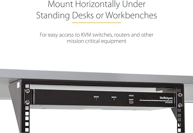 StarTech.com 3U 19" Wall Mount Vertical Rack Bracket, Wall Mount Patch Panel Bracket for Data/AV/IT/Computer Equipment, 3U Rack for Cabinet or Server Room, Supports 150lb (68kg) , TAA (RK319WALLV)