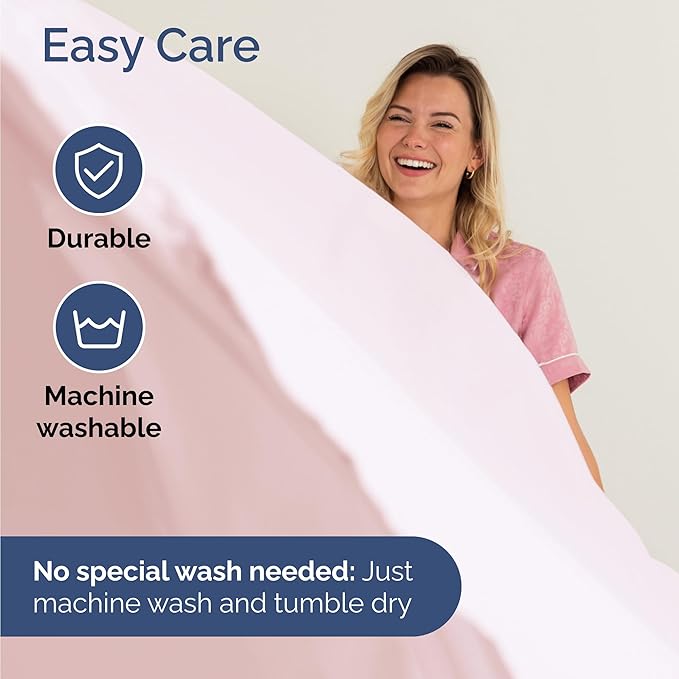 Twin 4 Piece Sheet Set - Cooling, Comfy & Breathable - Hotel Luxury Bedding, Includes Fitted Sheet for Women, Men, Kids & Teens - 1 Flat, 1 Fitted Sheet, 2 Pillowcases w/Deep Pockets - Lavender Pink