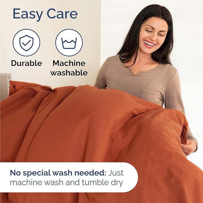 King 6 Piece Sheet Set - Cooling, Comfy & Breathable - Hotel Luxury Bedding, Includes Fitted Sheet for Women, Men, Kids & Teens - 1 Flat, 1 Fitted Sheet, 4 Pillowcases with Deep Pockets - Terracotta