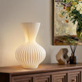 RONDURE 11.6" Modern Ceramic Table Lamp, Modern Bedside Lamps for Bedroom, Living Room and Nightstand, White Translucent Ceramic Shade, Warm Ambient Lighting, Home Decor