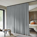 Room Divider Curtains Total Blackout Privacy Curtain Panel Room Thermal Insulated Noise Reduction Curtain for Bedroom Window Living Room Ceiling Track Curtain W 150 × H 96 in Grey.