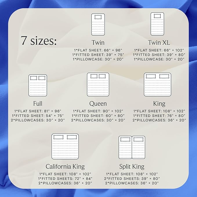 LuxClub 4 PC Sheet Set Bed Sheets Deep Pockets 16" Eco Friendly Wrinkle Free Cooling Machine Washable Hotel Bedding Silky Soft - Marine Blue California King