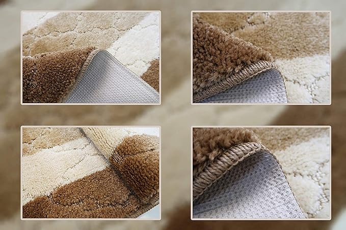 11 Ft Long Beige Kitchen Hallway Runner Rug, Non-Slip Washable 2'2" X 11' Rubber Backed Carpet, Custom Size Floor Mat for Entryway Stairs Bedroom Bathroom Laundry Room