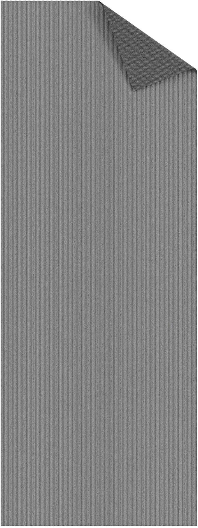 Ottomanson 3'11" x 31' Hallway Runner with Scraper Pile - Extra Durable Non-Slip Rug Mat for Indoor & Outdoor Use - Ideal for Kitchen, Entryway & Garage - High-Traffic Carpet, Gray