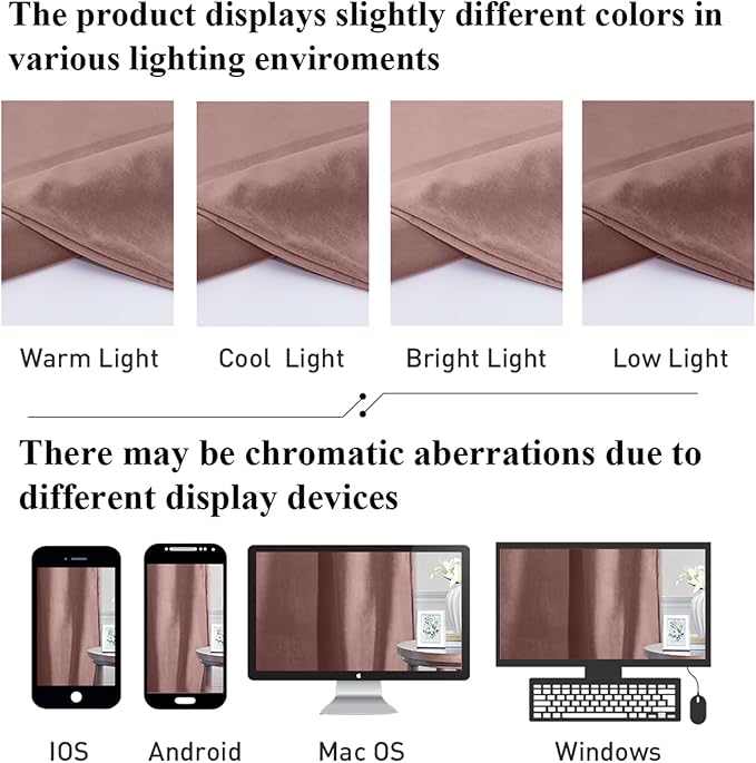 StangH Wild Rose Velvet Curtains - Romantic Room Darkening Thermal Drapes for Living Dining Room, Soft Privacy Bedroom Curtains for Nursery Girls, W52 x L92, 2 Panels