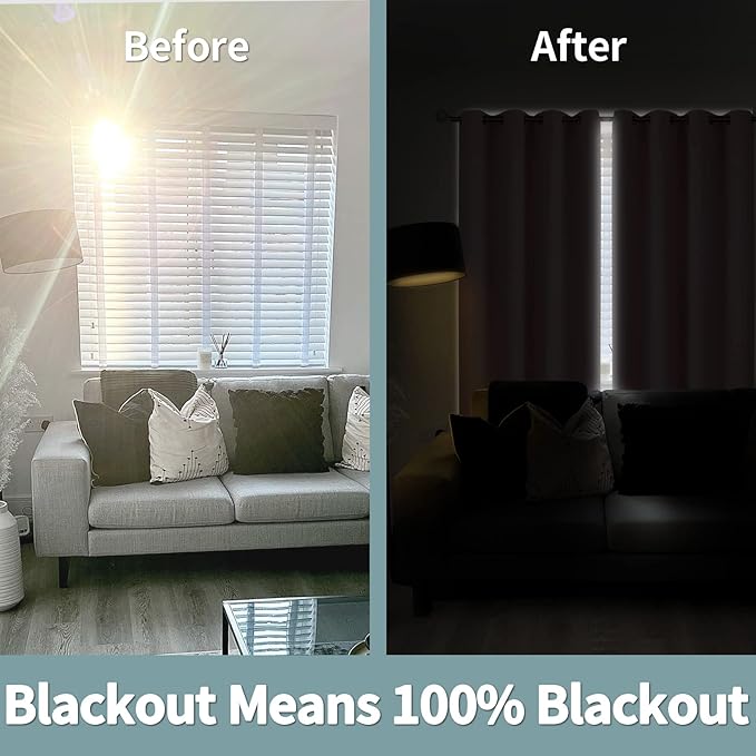 BGment Baby Pink 100% Blackout Curtains for Nursery Bedroom 84 Inch Length 2 Panels, Thermal Insulated Full Light Blocking Grommet Noise Cancelling Window Curtains for Girls Room, 38 Inch Wide Each