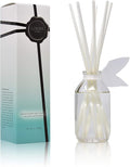 LOVSPA Reed Diffuser Set, Summer Linen Scented Oil Diffuser with Sticks, Home Fragrance Accessories for Bathroom Shelf Decor, Aroma Diffusers for Home or Office Desk, USA Made