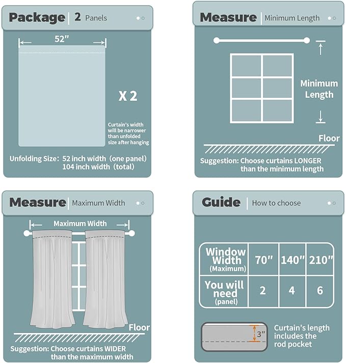 BGment White Blackout Curtains for Living Room, Thermal Insulated Full Room Darkening Window Curtains Noise Cancelling Privacy Rod Pocket Curtains Drapes 80 Inch Length, 2 Panels, 52 Wide, Pure White