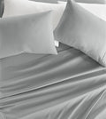 Linen Market Brushed Microfiber King Sheet Set 4 Piece – Oeko-TEX Certified Ultra Soft & Wrinkle-Free - 16" Deep Pocket Sheets - Easy Care King Size - Light Gray