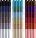 MIUCO Room Darkening Grommet Blackout Window Curtains Panels for Bedroom Set of 2 52x84 Inch Aubergine, Bonus 2 Tie Backs Included
