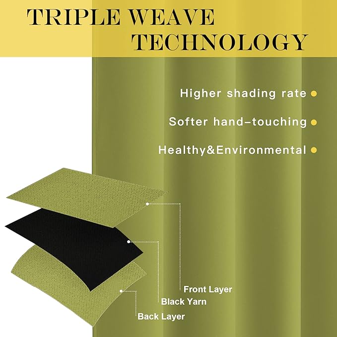NICETOWN 66 Inch Long Blackout Curtains for Bedroom Living Room, Thermal Insulated Room Darkening Curtains, Light Blocking Blackout Drapes for Bedroom, 66" W x 66" L, 1 Panel, Fresh Greenn