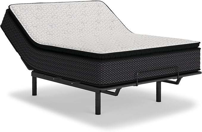 Signature Design by Ashley Limited Edition Pillow Top 13 " Pillow Top Hybrid Mattress with Gel Memory Foam and Edge Support for Cool Sleep and Pressure Relief, King, Fiberglass Free, Mattress In A Box
