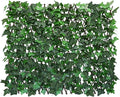 GLANT Expandable Fence Privacy Screen for Balcony Patio Outdoor,Decorative Faux Ivy Fencing Panel,Artificial Hedges (Single Sided Leaves) (1, Green-Ivy)
