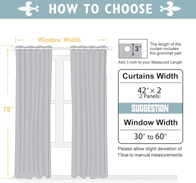 ChrisDowa Blackout Curtains 78 inches Long for Bedroom - 2 Panels Set Grommet Thermal Insulated Room Darkening Curtains for Living Room (Pink, 42 x 78 Inch)