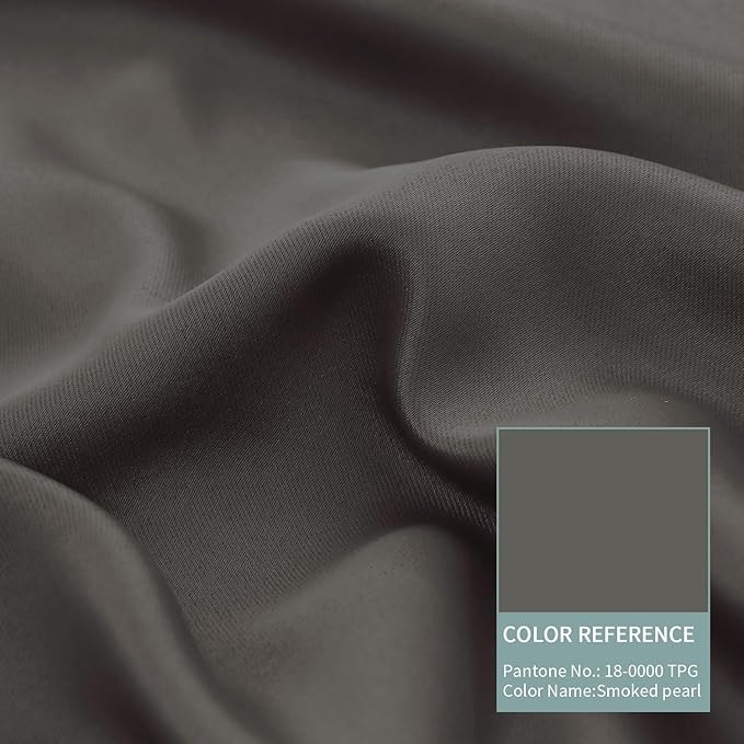 BGment Grey Blackout Curtains 84 Inches Long 2 Panels Set for Living Room, Thermal Insulated 100% Light Blocking Curtains & Drapes, Grommet Soundproof Curtains for Bedroom Window, Each 60 Wide