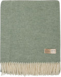 | Wool Blanket/Throw | 100% New Zealand Wool | Perfect for Home and Outdoors | Virgin Wool Throw with Fringes 75"x87" (190 x 220 cm)