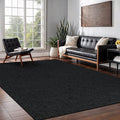 Easy Jute Rug 5x7 Indoor Outdoor Natural Rugs Solid Fiber Rug Woven Area Rug Boho Easy Clean Inside Carpet for Living Room Bedroom Dining Room Hallway or Outdoor Patio Porch (5 X 7 Dark Grey)