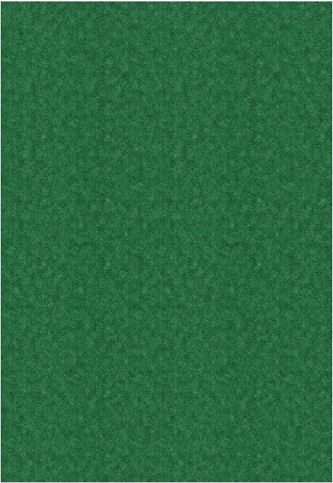 Ottomanson 6'6" x 27' Hallway Runner with Scraper Pile - Extra Durable Non-Slip Rug Mat for Indoor & Outdoor Use - Ideal for Kitchen, Entryway & Garage - High-Traffic Carpet, Green