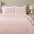 Superior 3 Piece Bedspread Set, Home Bed Decor, Decorative Bed Spread, 2 Pillow Shams, Medium Weight Blanket, Floral Matelasse Coverlet, Bedding Essentials, Enzy Collection, Full, Peach